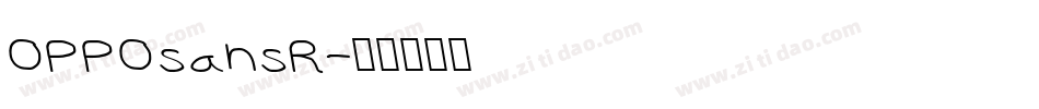 OPPOsansR字体转换