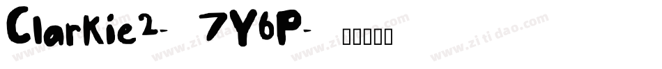 Clarkie2-7Y6P字体转换