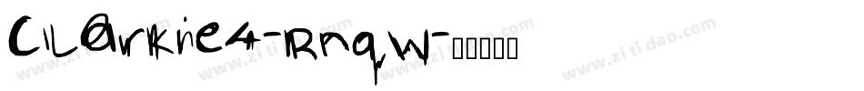 Clarkie4-RnqW字体转换