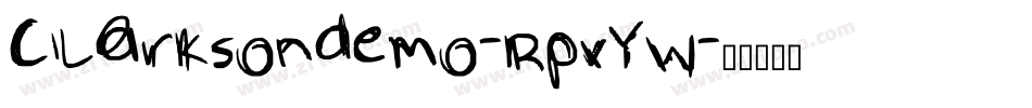 Clarksondemo-RpvYW字体转换