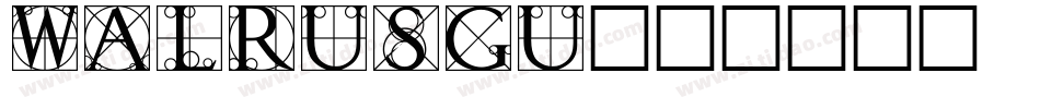 WALRUSGU字体转换