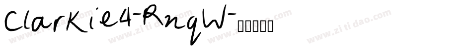 Clarkie4-RnqW字体转换