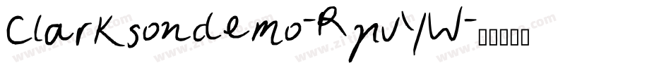 Clarksondemo-RpvYW字体转换