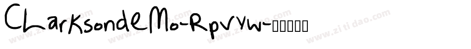 Clarksondemo-RpvYW字体转换
