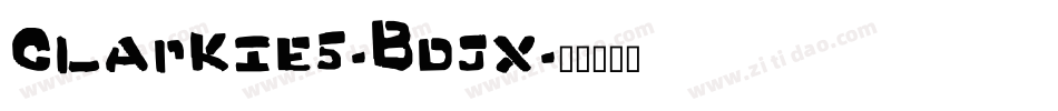 Clarkie5-Bdjx字体转换