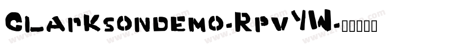 Clarksondemo-RpvYW字体转换