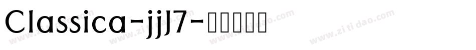 Classica-jjJ7字体转换