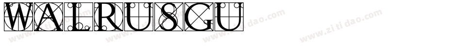 WALRUSGU字体转换
