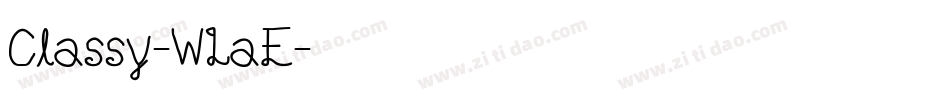 Classy-WLaE字体转换