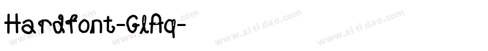 Hardfont-GlAq字体转换