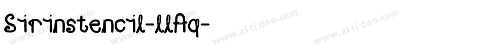 Sirinstencil-llAq字体转换