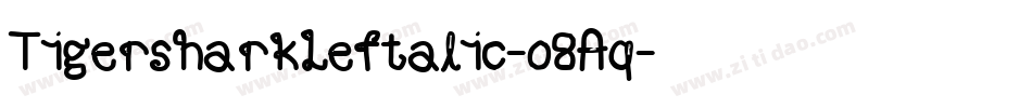 TigersharkLeftalic-o8Aq字体转换