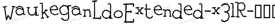 WaukeganLdoExtended-x3lR字体转换