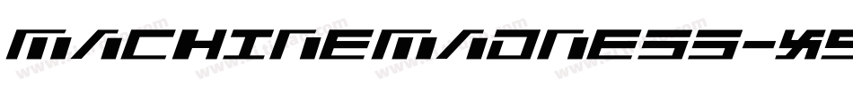 MachineMadness-X9lj字体转换