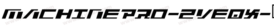 MachinePro-ZVEqx字体转换
