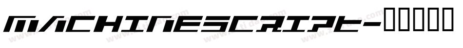 MachineScript字体转换