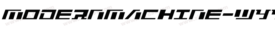 ModernMachine-WyyO9字体转换