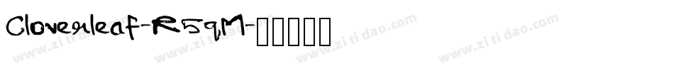 Cloverleaf-R5qM字体转换