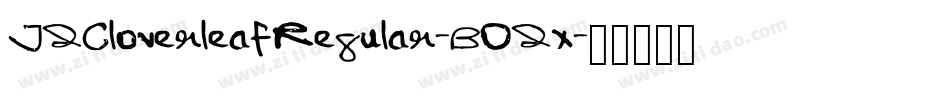 JdCloverleafRegular-BOdx字体转换