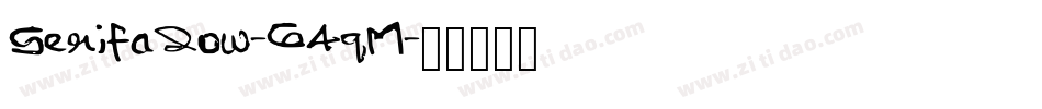 Serifadow-64qM字体转换