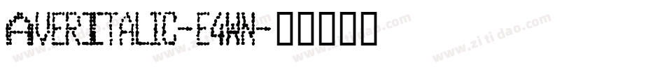 AverItalic-e4Wn字体转换