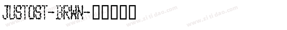 JustoSt-BrWn字体转换