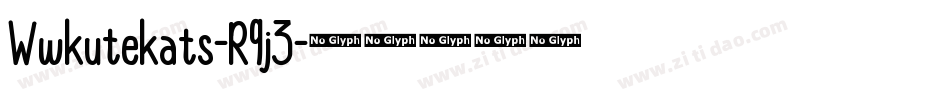 Wwkutekats-R9j3字体转换