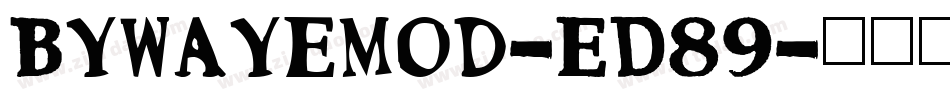 Bywayemod-ED89字体转换