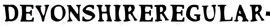 DevonshireRegular-A89L字体转换