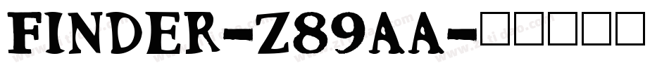 Finder-z89aa字体转换