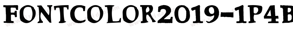 FontColor2019-1p4B字体转换