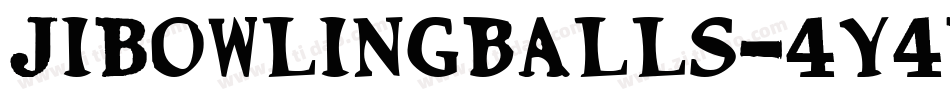 JiBowlingballs-4y4B字体转换