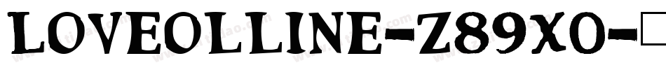 Loveolline-z89x0字体转换