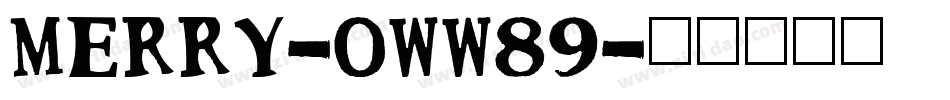 Merry-0WW89字体转换