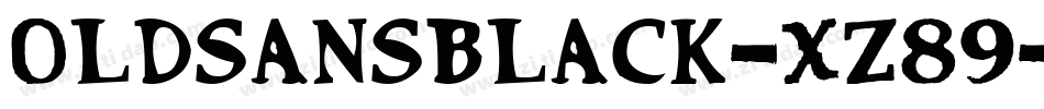 Oldsansblack-XZ89字体转换