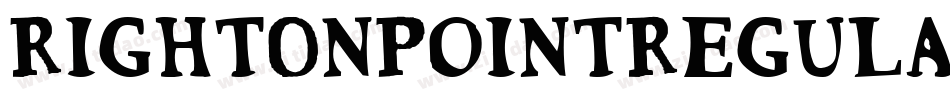 RightOnPointRegular-VG4B0字体转换