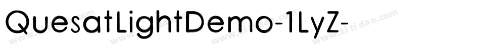 QuesatLightDemo-1LyZ字体转换