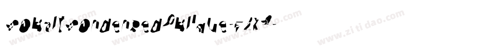 CobaltCondensedOblique-E2x9字体转换
