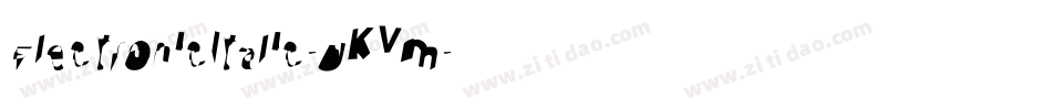 ElectronicItalic-JKVm字体转换