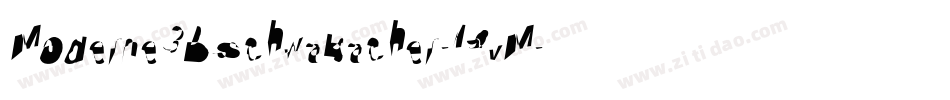 Moderne3DSchwabacher-19vM字体转换
