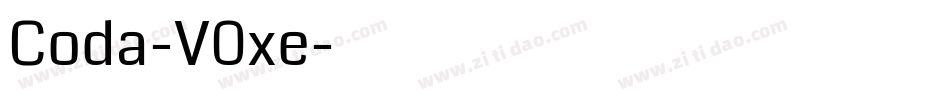 Coda-V0xe字体转换