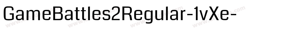 GameBattles2Regular-1vXe字体转换