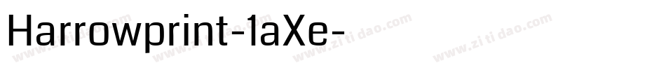 Harrowprint-1aXe字体转换