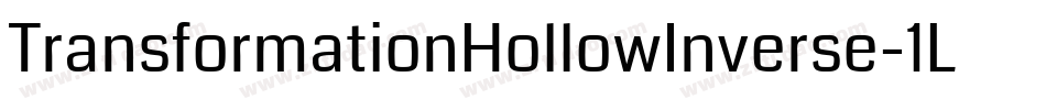 TransformationHollowInverse-1LXe字体转换