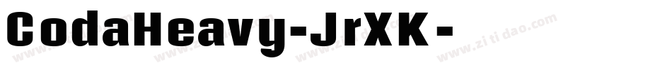 CodaHeavy-JrXK字体转换