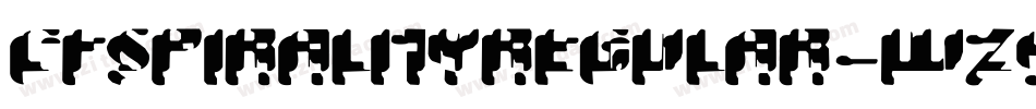 CfSpiralityRegular-WZ99字体转换