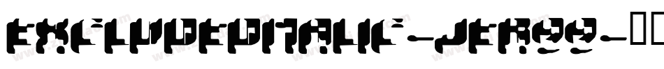 Excludeditalic-jEr99字体转换