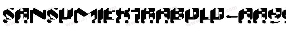 SansumiExtrabold-aa99字体转换