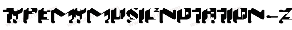 TypemymusicNotation-Z99B字体转换