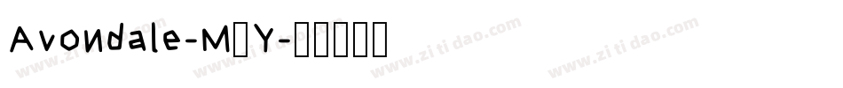 Avondale-M3Y字体转换 Avondale-M3Y字体转换